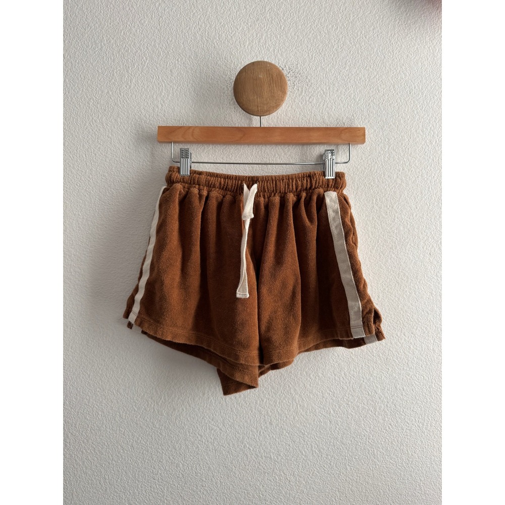 Atmosea Terry Towelling Stripe Shorts Cotton Beach Lounge Size Small